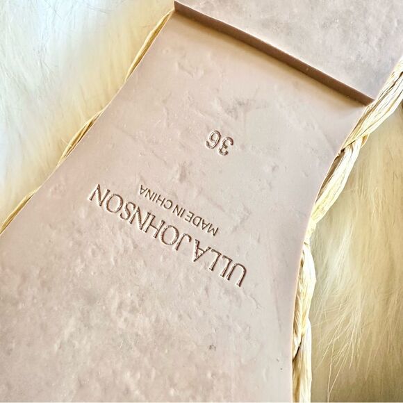 Ulla Johnson Ada Woven Flatform Sandal in Green Tan Size 36 ( 6 US) - Picture 7 of 8